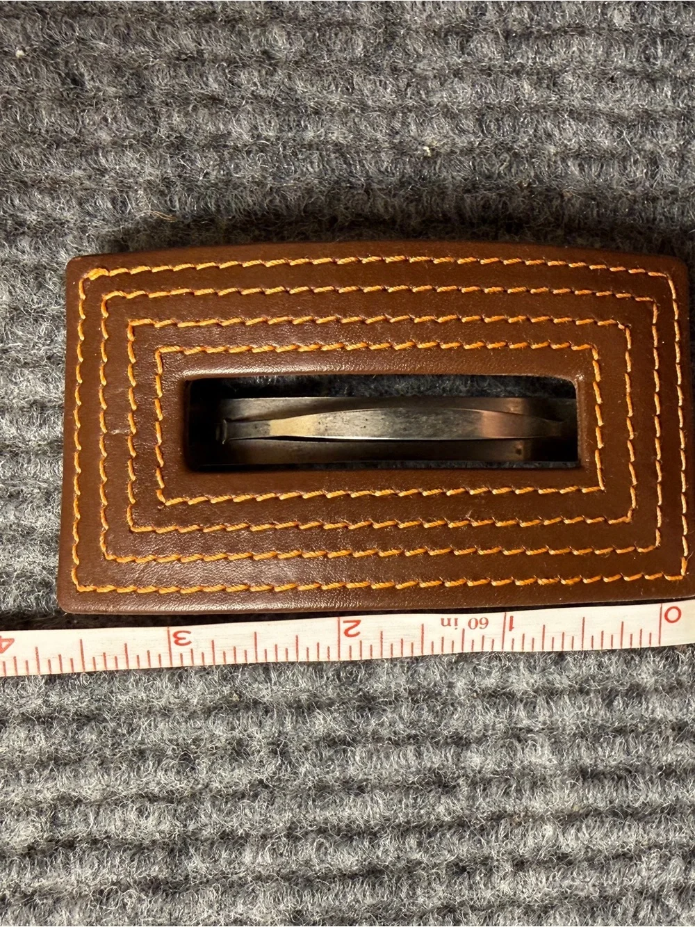Vintage Frédéric Fekkai Leather French Clip Barrette - Made in France
